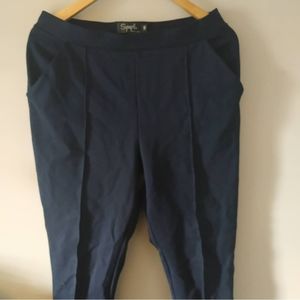 Navy cigarette pant